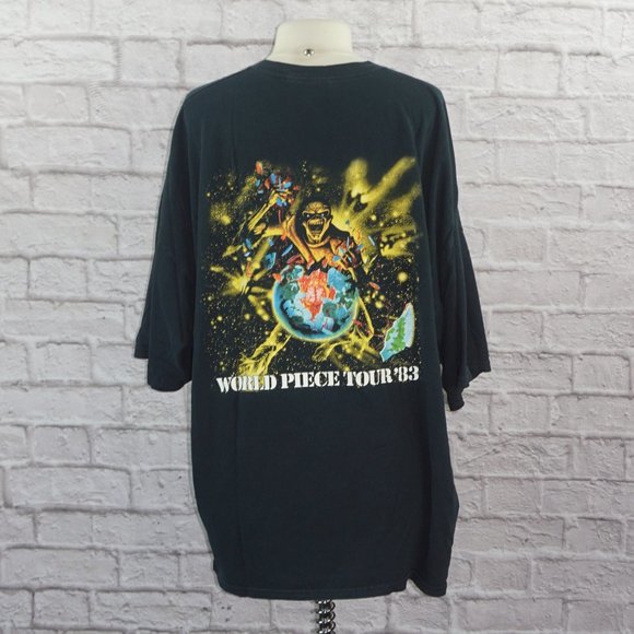 Vintage Y2k Iron Maiden World Piece Tour 83 Shirt 3x - Picture 4 of 8